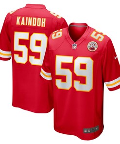 Joshua Kaindoh Kansas City Chiefs Game Jersey - Red Nfl - Robokeg