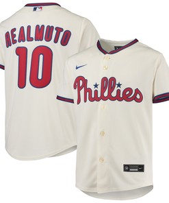 Jt Realmuto Philadelphia Phillies Alternate Replica Player Jersey Cream Mlb - Robokeg