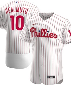 Jt Realmuto Philadelphia Phillies Home Authentic Player Jersey - White Mlb - Robokeg