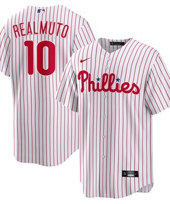 Jt Realmuto Philadelphia Phillies Home Replica Player Name Jersey - White Mlb - Robokeg