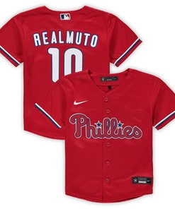 J.t. Realmuto Philadelphia Phillies Preschool Alternate Replica Player Jersey - Red Mlb - Robokeg