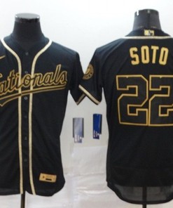 Juan Soto #22 Washington Nationals 2020 Mlb Black Jersey - Robokeg