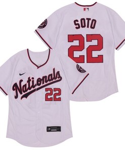 Juan Soto #22 Washington Nationals 2020 Mlb White Jersey - Robokeg