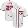Juan Soto Washington Nationals Home Official Cool Base Player Jersey - White - Robokeg