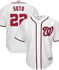 Juan Soto Washington Nationals Home Official Cool Base Player Jersey - White - Robokeg