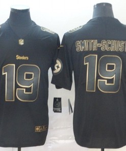Juju Smith-schuster #19 Pittsburgh Steelers Nfl Explosion Legendary Gold Black Jersey - Robokeg