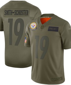 Juju Smith-schuster Pittsburgh Steelers Nike Youth 2019 Salute To Service Game Jersey - Olive - Robokeg