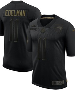 Julian Edelman New England Patriots 2020 Salute To Service Limited Jersey - Black - Robokeg