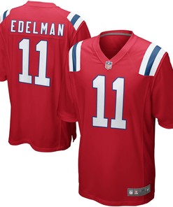 Julian Edelman New England Patriots Alternate Game Jersey - Red Nfl - Robokeg