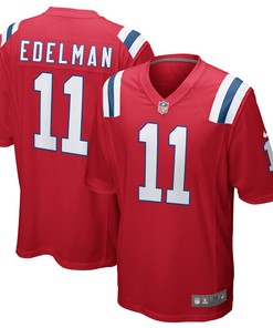 Julian Edelman New England Patriots Alternate Game Jersey - Red Nfl - Robokeg