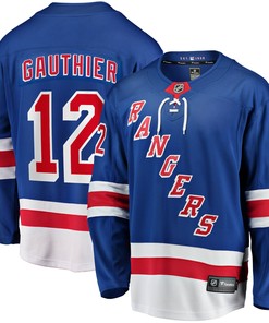 Julien Gauthier New York Rangers Fanatics Branded 2017/18 Home Breakaway Replica Jersey - Blue Nhl - Robokeg