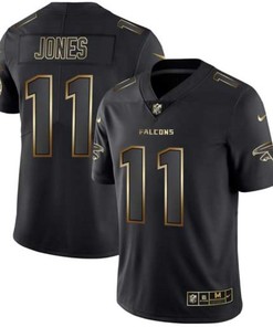 Julio Jones #11 Atlanta Falcons Nfl Explosion Legendary Gold Black Jersey - Robokeg