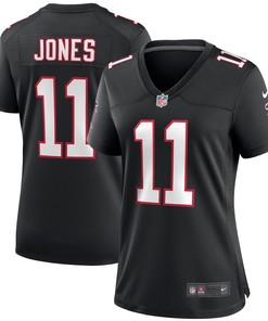 Julio Jones Atlanta Falcons Womens Throwback Game Jersey - Black Nfl - Robokeg