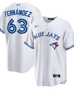 Junior Fernández 63 Toronto Blue Jays Home Jersey - White - Robokeg