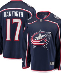 Justin Danforth Columbus Blue Jackets Fanatics Branded Home Breakaway Player Jersey - Navy Nhl - Robokeg