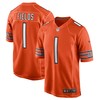 Justin Fields Chicago Bears Alternate Game Jersey - Orange Nfl - Robokeg