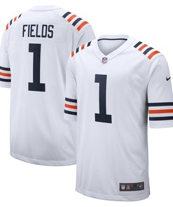 Justin Fields Chicago Bears Alternate Game Jersey - White Nfl - Robokeg