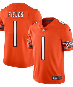 Justin Fields Chicago Bears Alternate Vapor Limited Jersey Orange Nfl - Robokeg