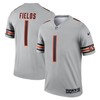 Justin Fields Chicago Bears Inverted Legend Jersey - Silver Nfl - Robokeg