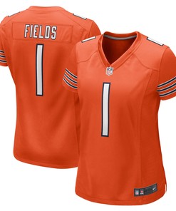Justin Fields Chicago Bears Womens Game Jersey Orange Nfl - Robokeg