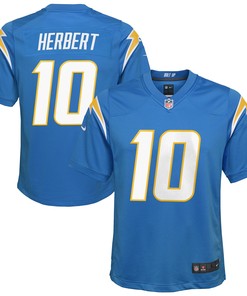 Justin Herbert Los Angeles Chargers Game Jersey Powder Blue Nfl - Robokeg
