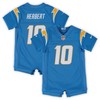 Justin Herbert Los Angeles Chargers Infant Game Romper Jersey - Powder Blue Nfl - Robokeg