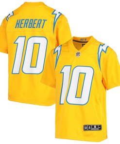 Justin Herbert Los Angeles Chargers Inverted Team Game Jersey - Gold Nfl - Robokeg