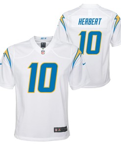 Justin Herbert Los Angeles Chargers Team Game Jersey White Nfl - Robokeg