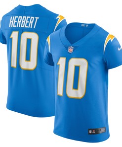 Justin Herbert Los Angeles Chargers Vapor Elite Player Jersey - Powder Blue Nfl - Robokeg