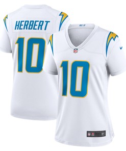 Justin Herbert Los Angeles Chargers Womens Game Jersey - White Nfl - Robokeg