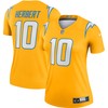 Justin Herbert Los Angeles Chargers Womens Inverted Legend Jersey - Gold Nfl - Robokeg