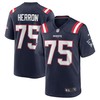 Justin Herron New England Patriots Team Game Jersey - Navy Nfl - Robokeg