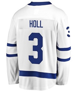 Justin Holl 3 Toronto Maple Leafs Stanley Cup 2023 Playoffs Patch Away Breakaway Men Jersey - White - Robokeg
