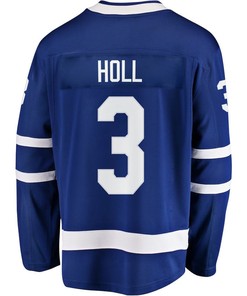 Justin Holl 3 Toronto Maple Leafs Stanley Cup 2023 Playoffs Patch Home Breakaway Men Jersey - Blue - Robokeg