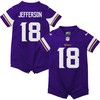 Justin Jefferson Minnesota Vikings Newborn & Infant Game Romper Jersey - Purple Nfl - Robokeg