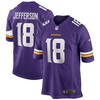 Justin Jefferson Minnesota Vikings Player Game Jersey - Purple Nfl - Robokeg
