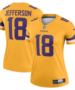 Justin Jefferson Minnesota Vikings Womens Inverted Legend Jersey - Gold Nfl - Robokeg