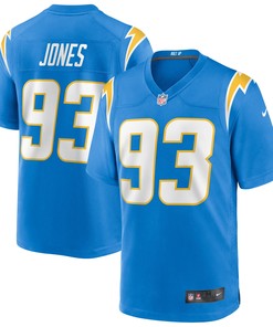 Justin Jones Los Angeles Chargers Game Jersey - Powder Blue Nfl - Robokeg