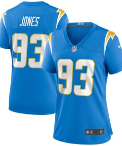 Justin Jones Los Angeles Chargers Womens Game Jersey - Powder Blue Nfl - Robokeg