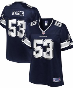 Justin March Dallas Cowboys Nfl Pro Line Womens Player Jersey - Navy - Robokeg