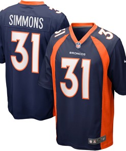 Justin Simmons Denver Broncos Alternate Game Jersey Navy Nfl - Robokeg