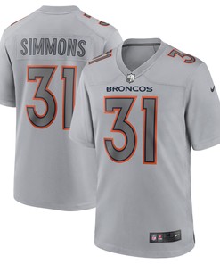 Justin Simmons Denver Broncos Atmosphere Fashion Game Jersey - Gray Nfl - Robokeg