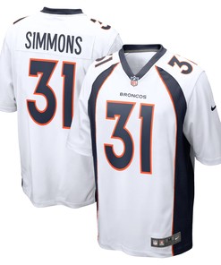 Justin Simmons Denver Broncos Game Jersey - White Nfl - Robokeg