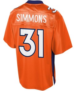 Justin Simmons Denver Broncos Nfl Pro Line Player Jersey - Orange - Robokeg