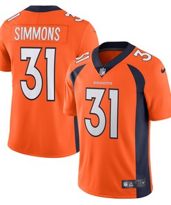 Justin Simmons Denver Broncos Vapor Limited Jersey - Orange Nfl - Robokeg