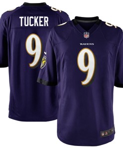 Justin Tucker Baltimore Ravens Youth Nike Team Color Game Jersey - Purple - Robokeg