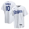 Justin Turner Los Angeles Dodgers Home Replica Player Name Jersey White Mlb - Robokeg