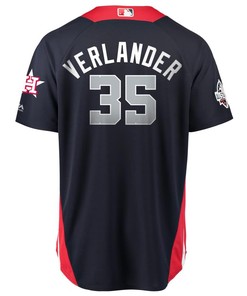 Justin Verlander American League Majestic 2018 Mlb All-star Game Home Run Derby Player Jersey - Navy - Robokeg