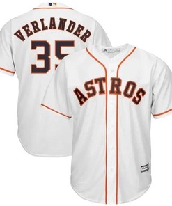 Justin Verlander Houston Astros Home Cool Base Player Jersey - White - Robokeg