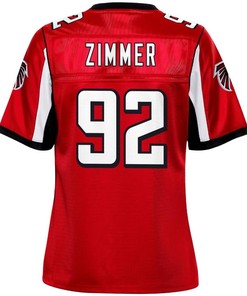 Justin Zimmer Atlanta Falcons Nfl Pro Line Womens Player Jersey - Red - Robokeg